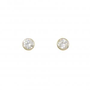 【リメイク】K18YG/ST ダイヤモンド ピアス 0.327CT 0.366CT G I1 Good