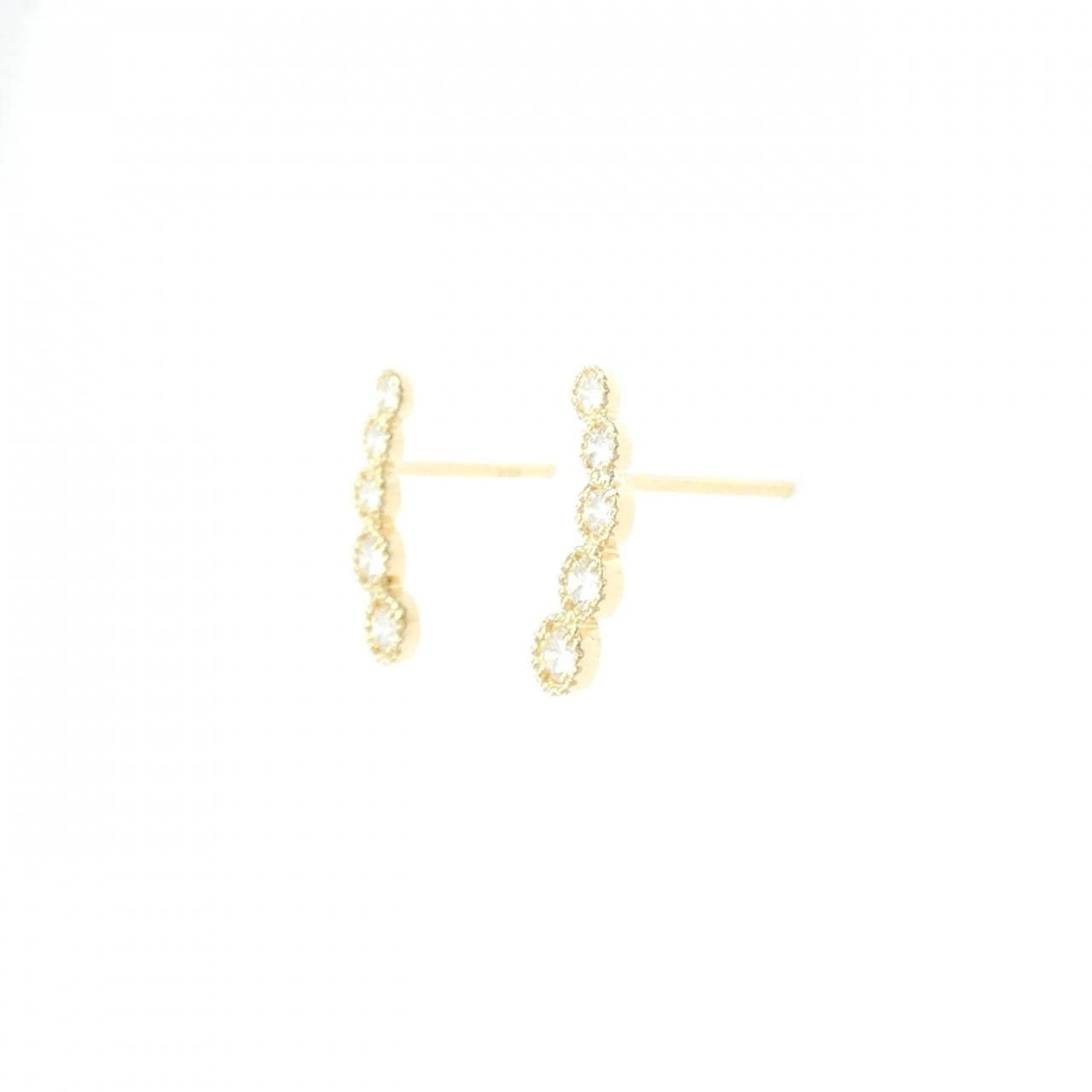 【リメイク】K18YG ダイヤモンド ピアス 0.20CT