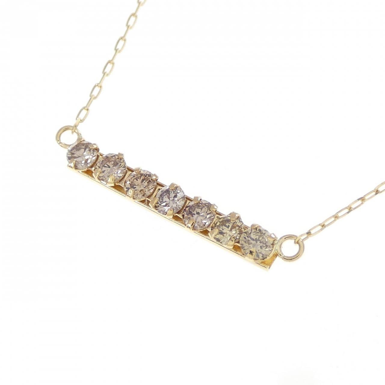K18YG ダイヤモンド ネックレス 0.22CT