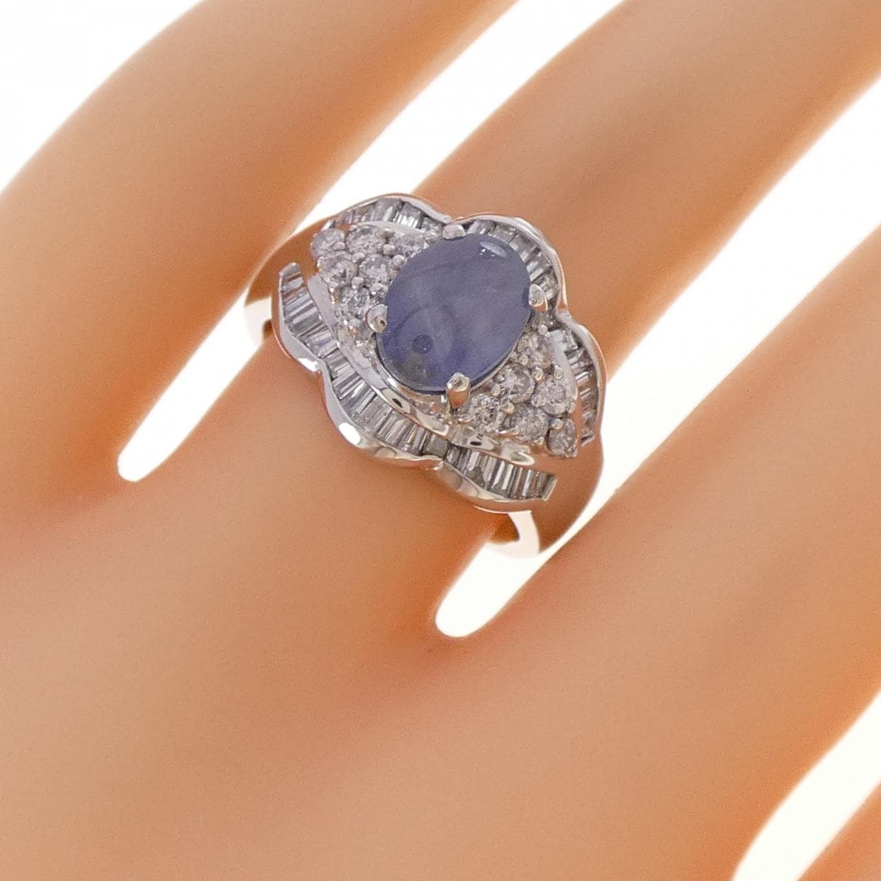 PT900 スターサファイヤ リング 2.60CT