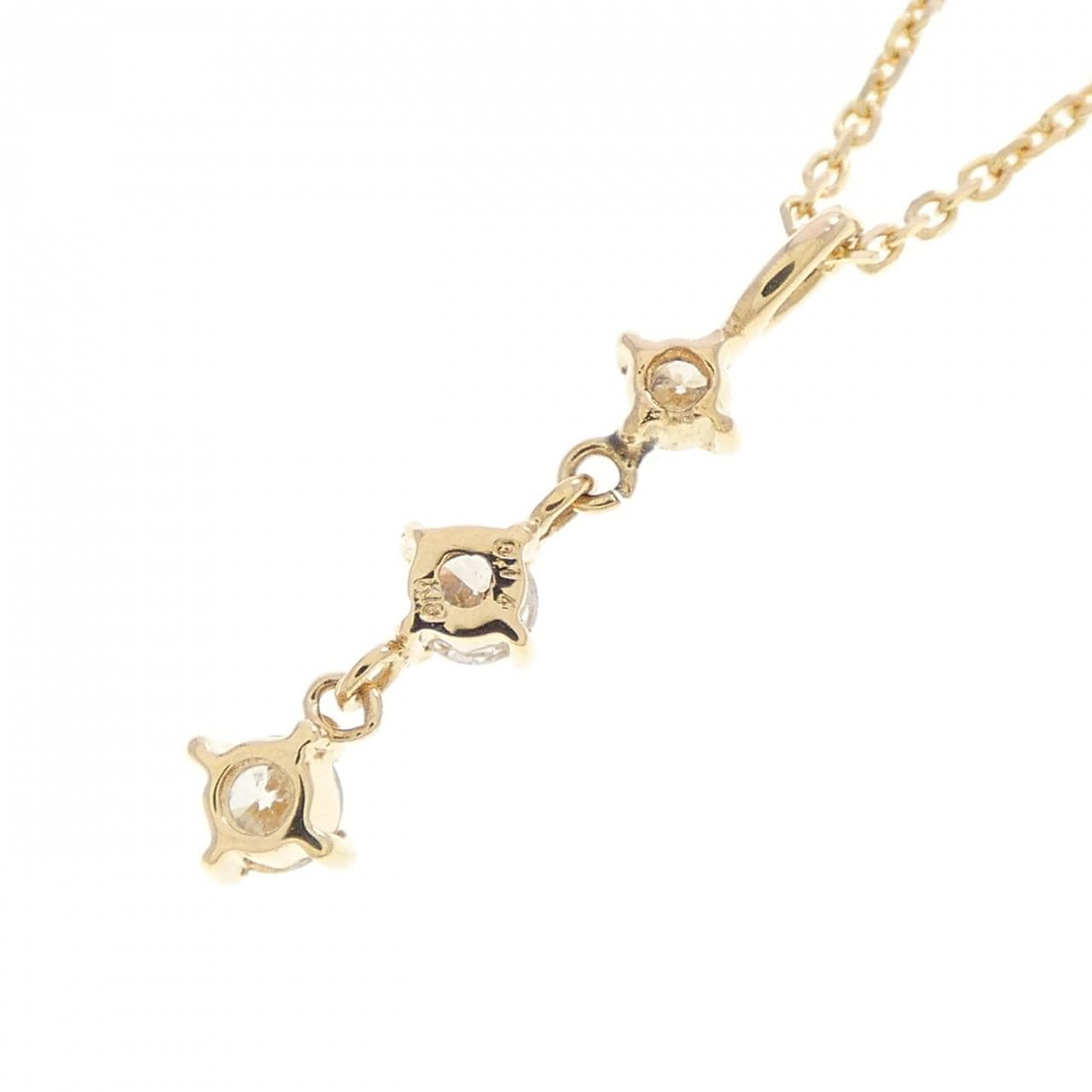 K18YG ダイヤモンド ネックレス 0.14CT