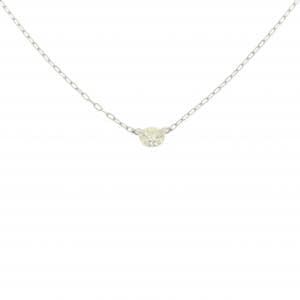 PT900/PT850 ソリティア ダイヤモンド ネックレス 0.19CT