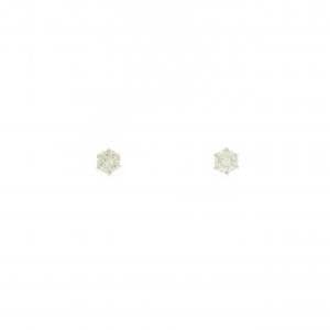 PT900 ソリティア ダイヤモンド ピアス 0.2CT