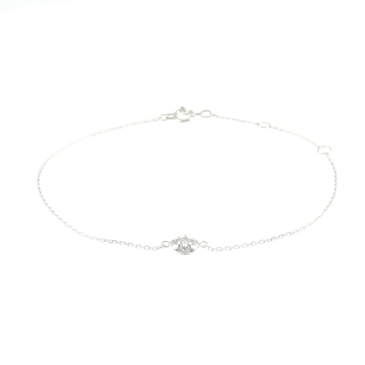 K18WG ダイヤモンド ブレスレット 0.092CT