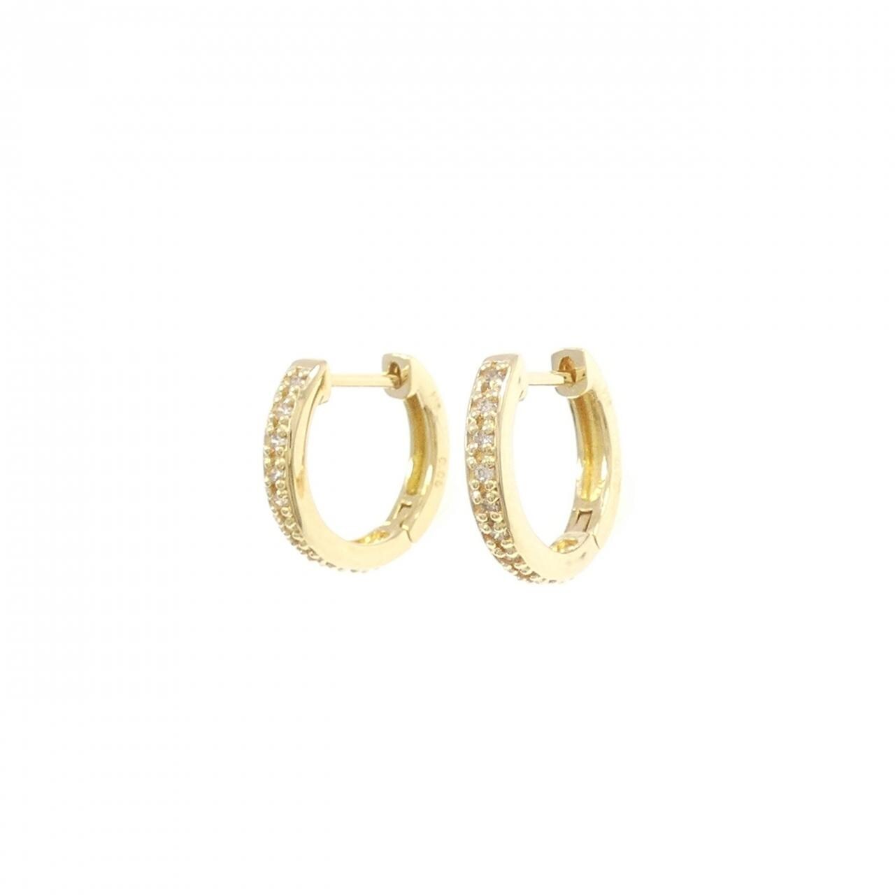 K18YG ダイヤモンド ピアス 0.10CT