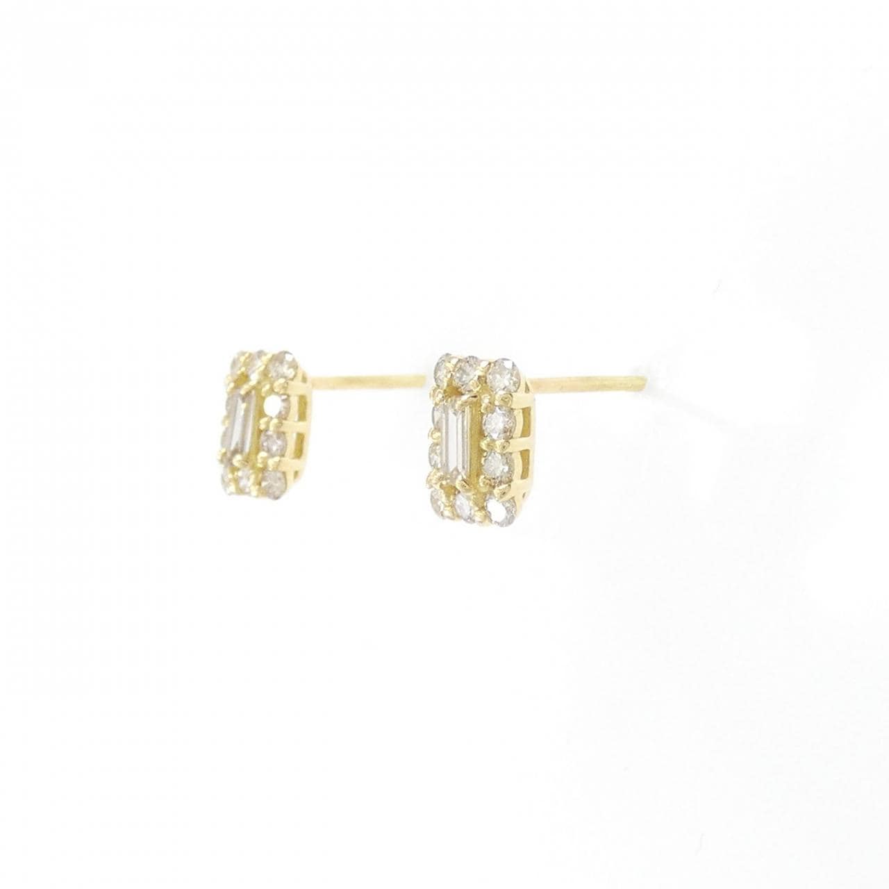 【新品】K18YG ダイヤモンド ピアス 0.40CT