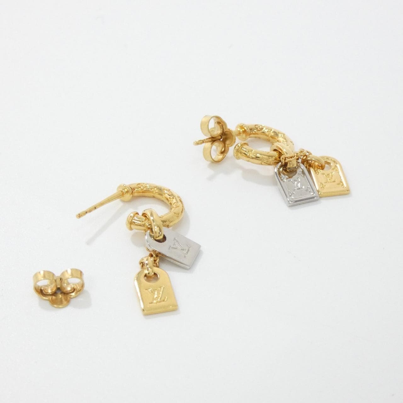 ルイヴィトン ブックルドレイユ ナノグラム プラネットLV M00607 ピアス