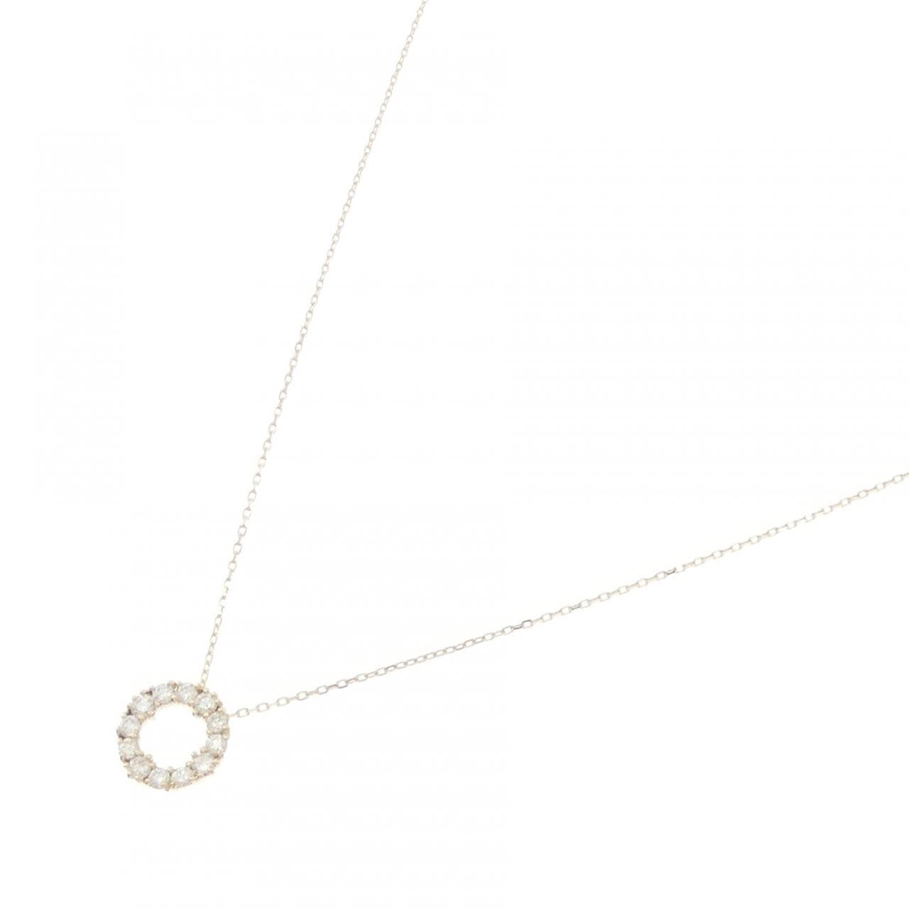 【リメイク】K10YG ダイヤモンド ネックレス 0.30CT