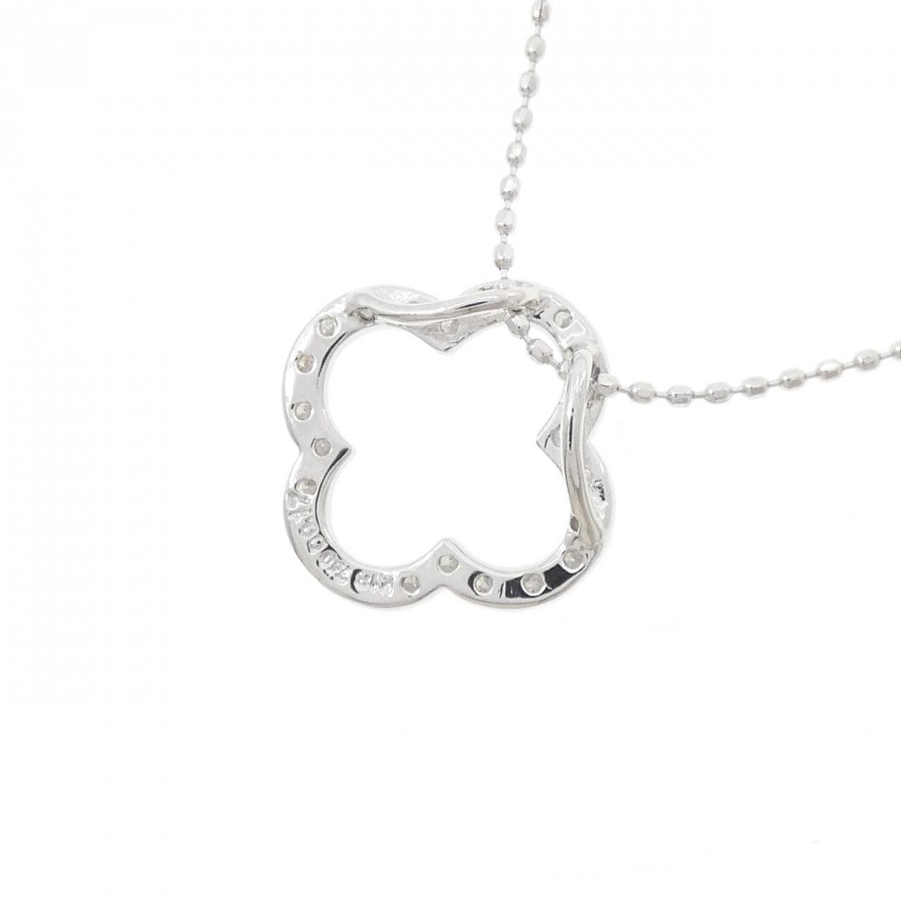 K18WG ダイヤモンド ネックレス 0.17CT