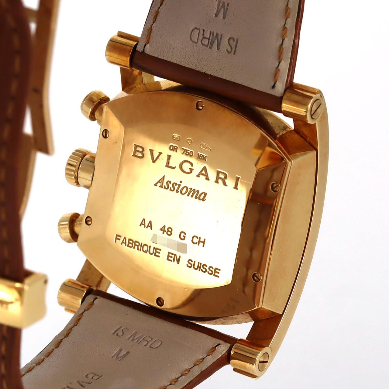 ブルガリ アショーマクロノ YG AA48GCH/AA48C13GLDCH YG 自動巻