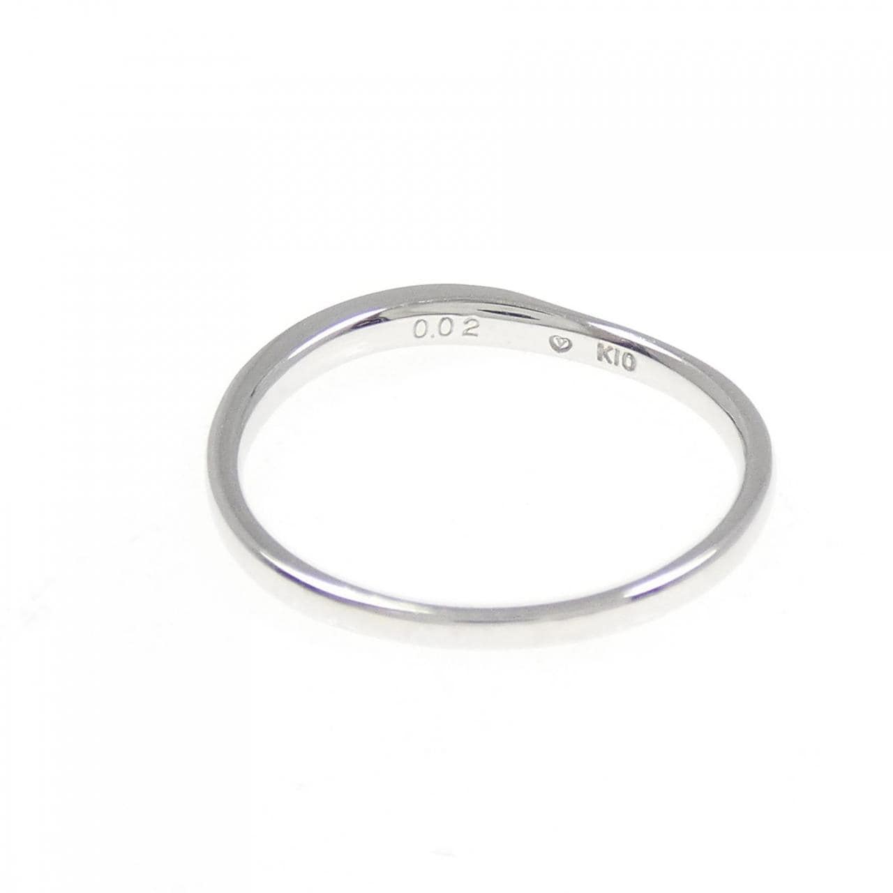 K10WG ダイヤモンド リング 0.02CT