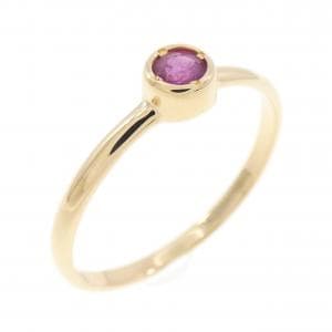 K18YG ルビー リング