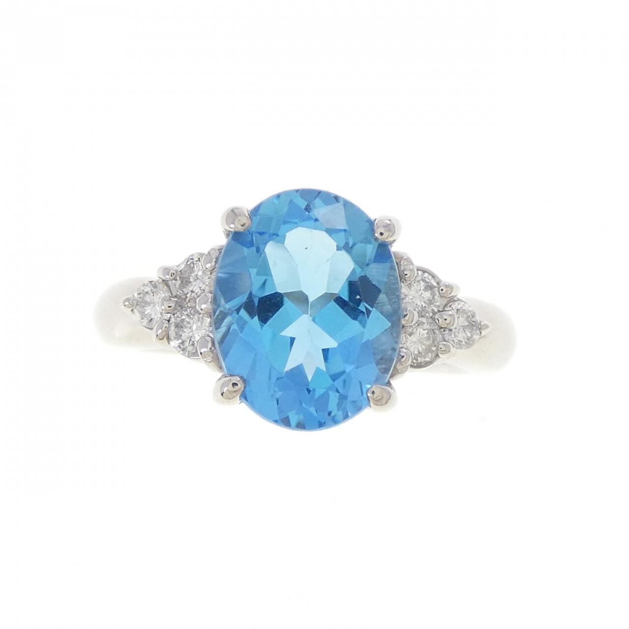 PT900 ブルートパーズ リング 3.11CT