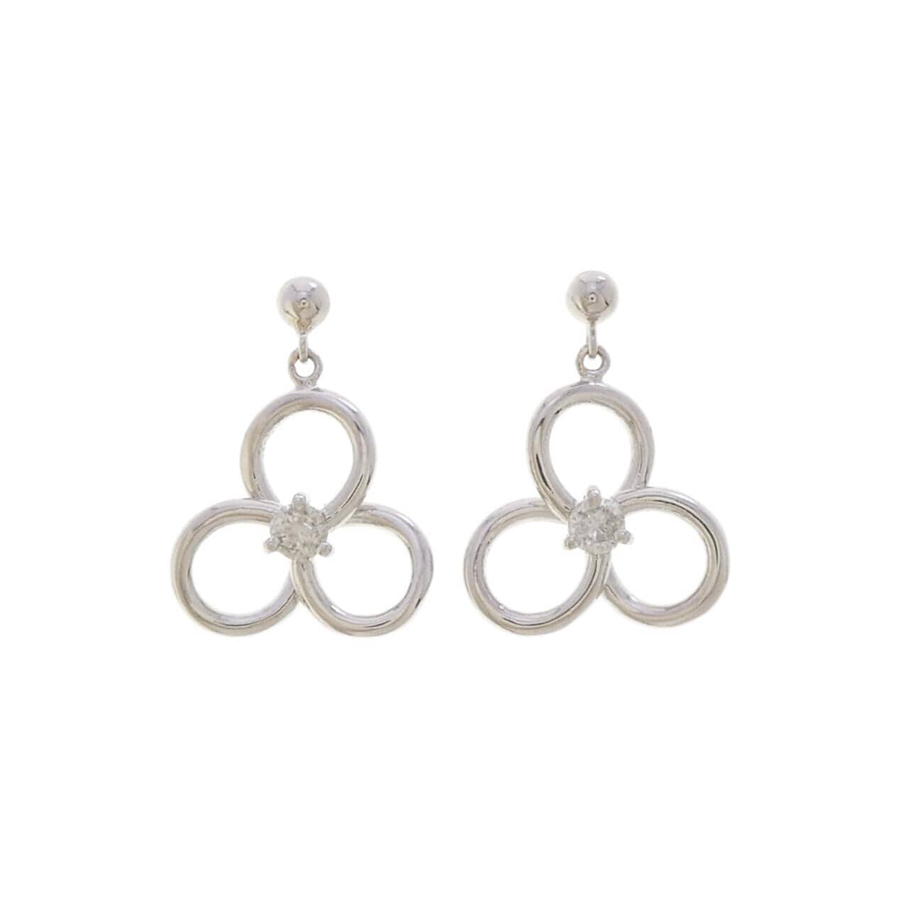 PT900 ダイヤモンド ピアス 0.24CT