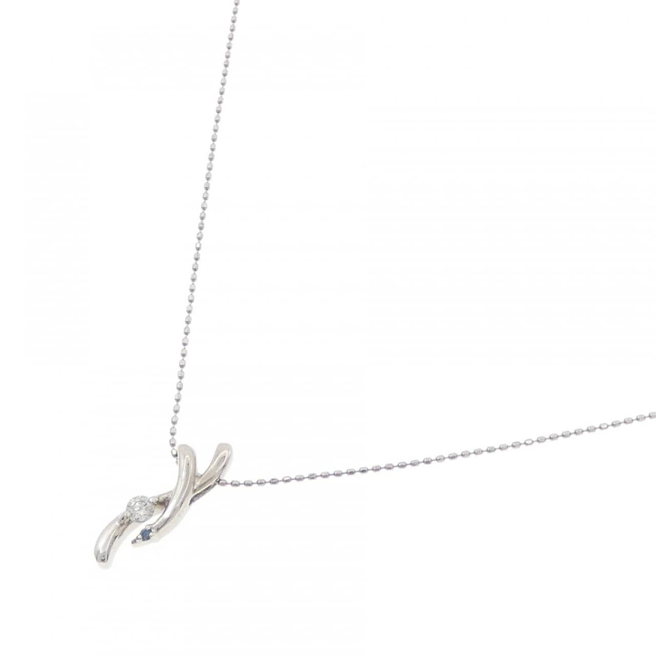 PT900/PT850 ダイヤモンド ネックレス 0.11CT
