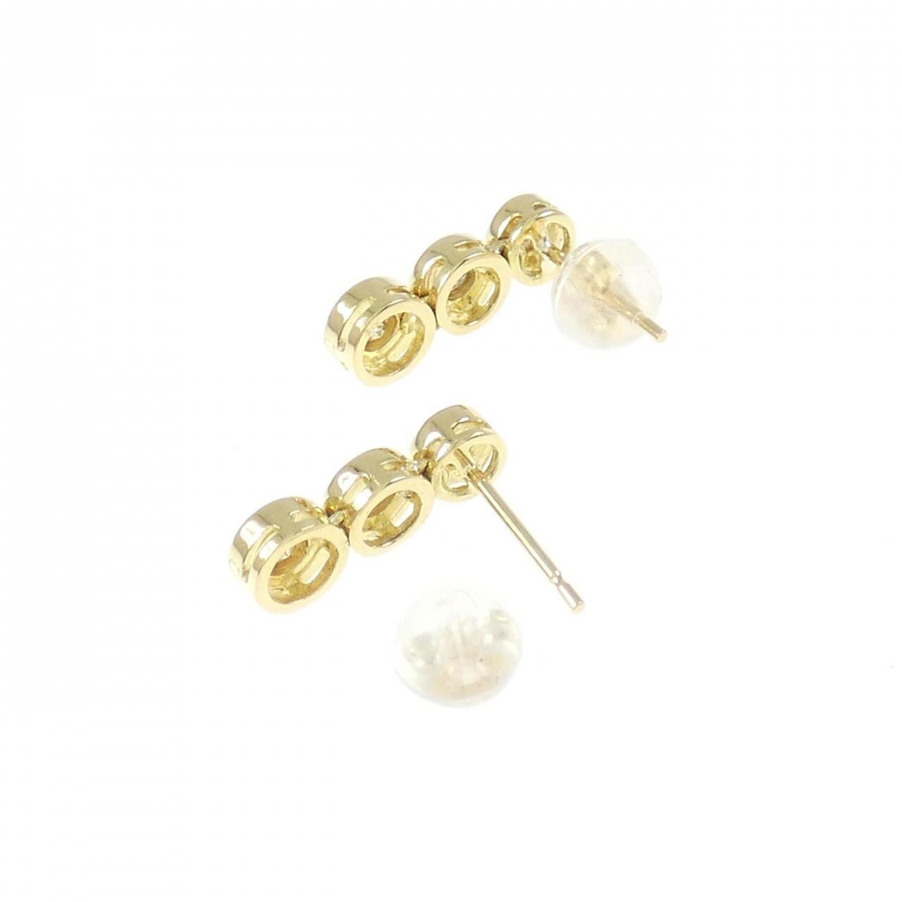 K18YG ダイヤモンド ピアス 0.2CT