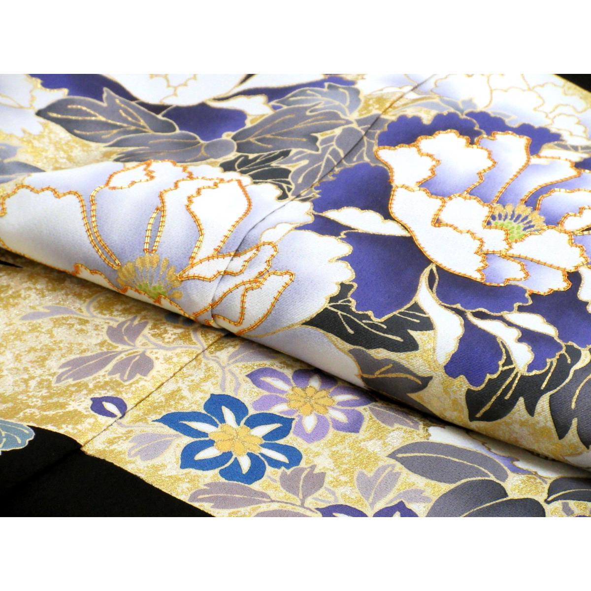 【未使用品】訪問着　友禅金彩加工【吉澤織物】