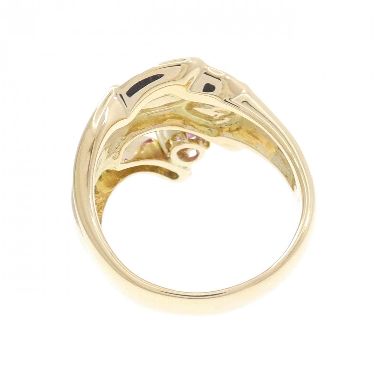 K18YG ruby ring 0.44CT