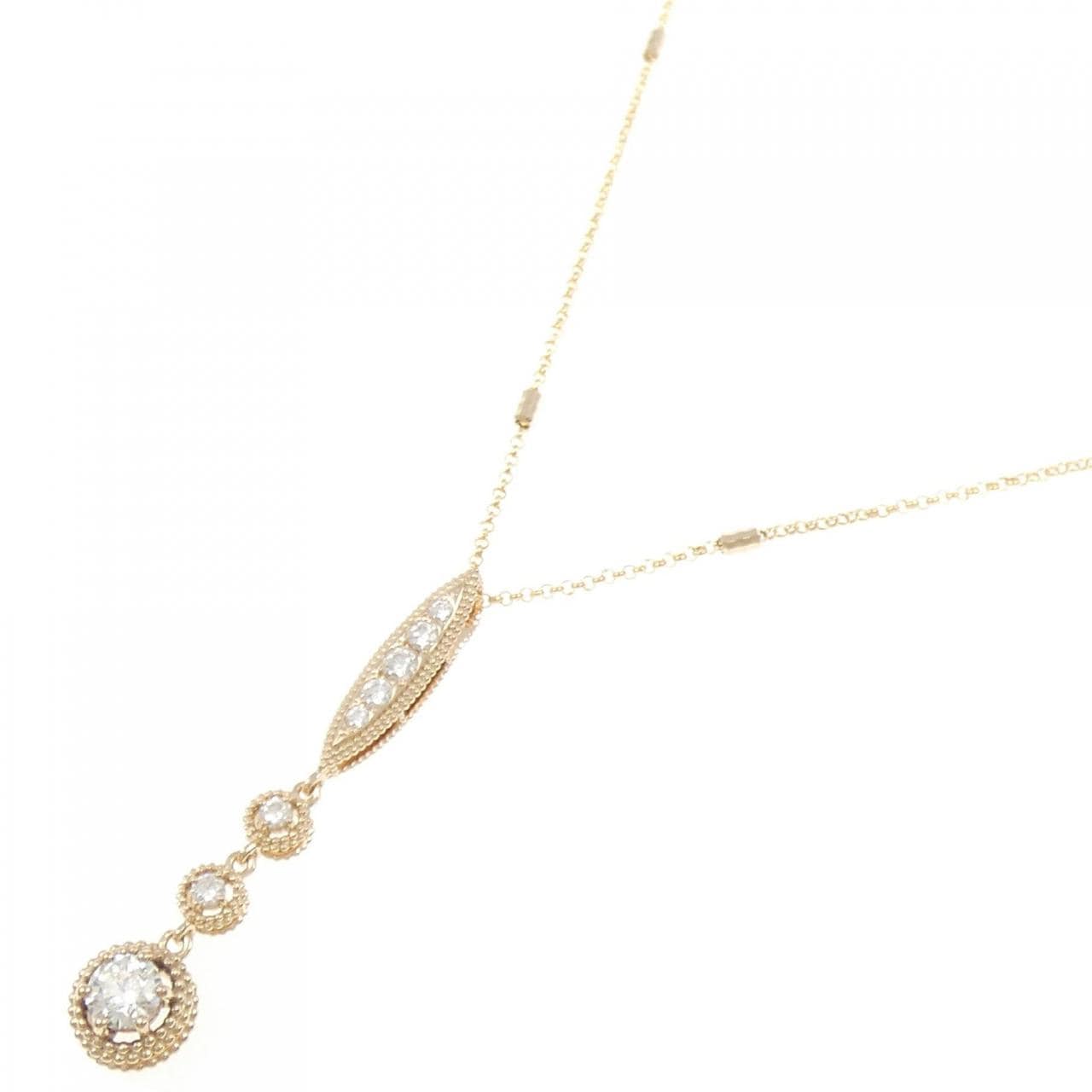 K18PG ダイヤモンド ネックレス 0.277CT