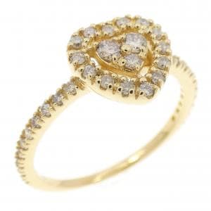 K18YG ハート ダイヤモンド リング 0.30CT