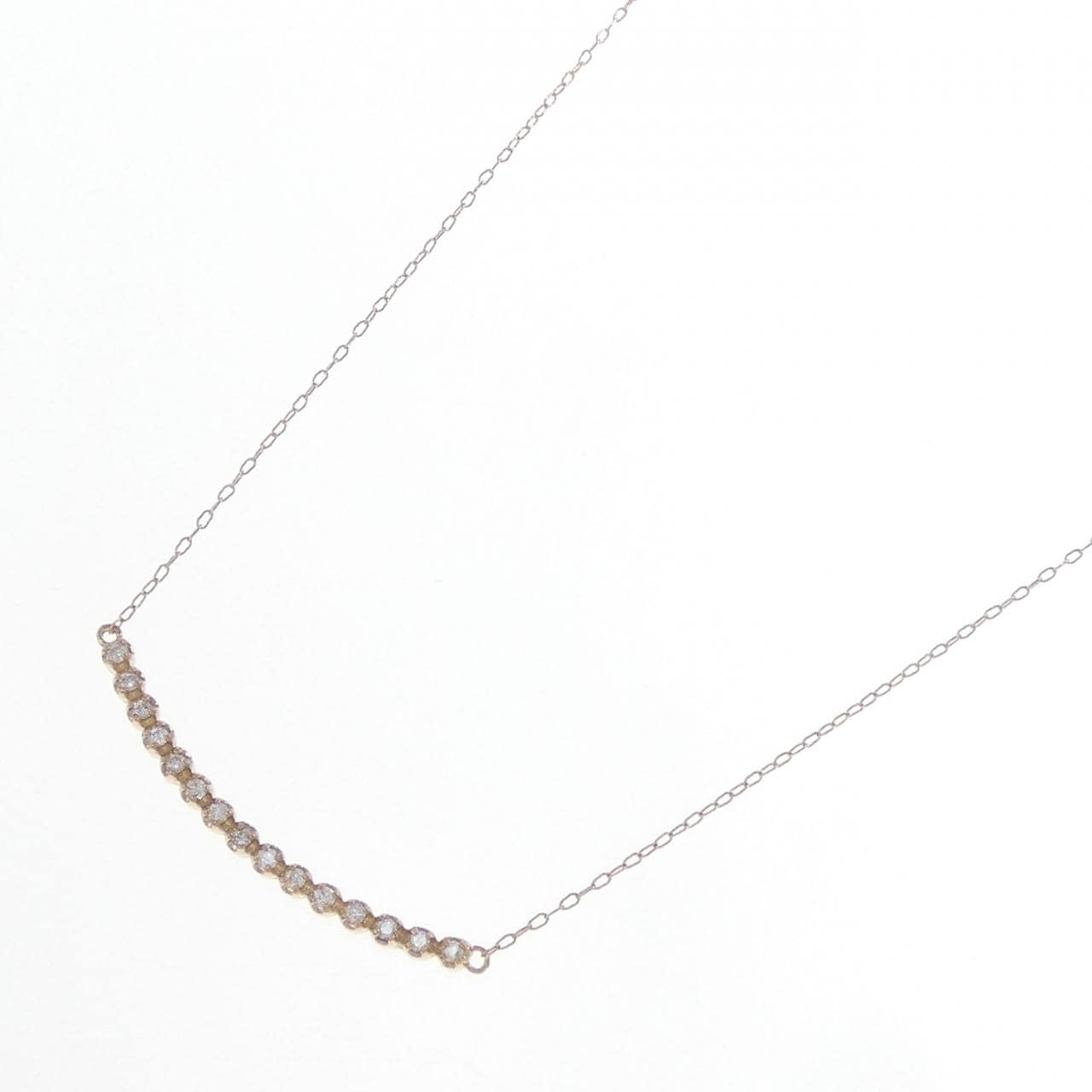 K18PG ダイヤモンド ネックレス 0.10CT