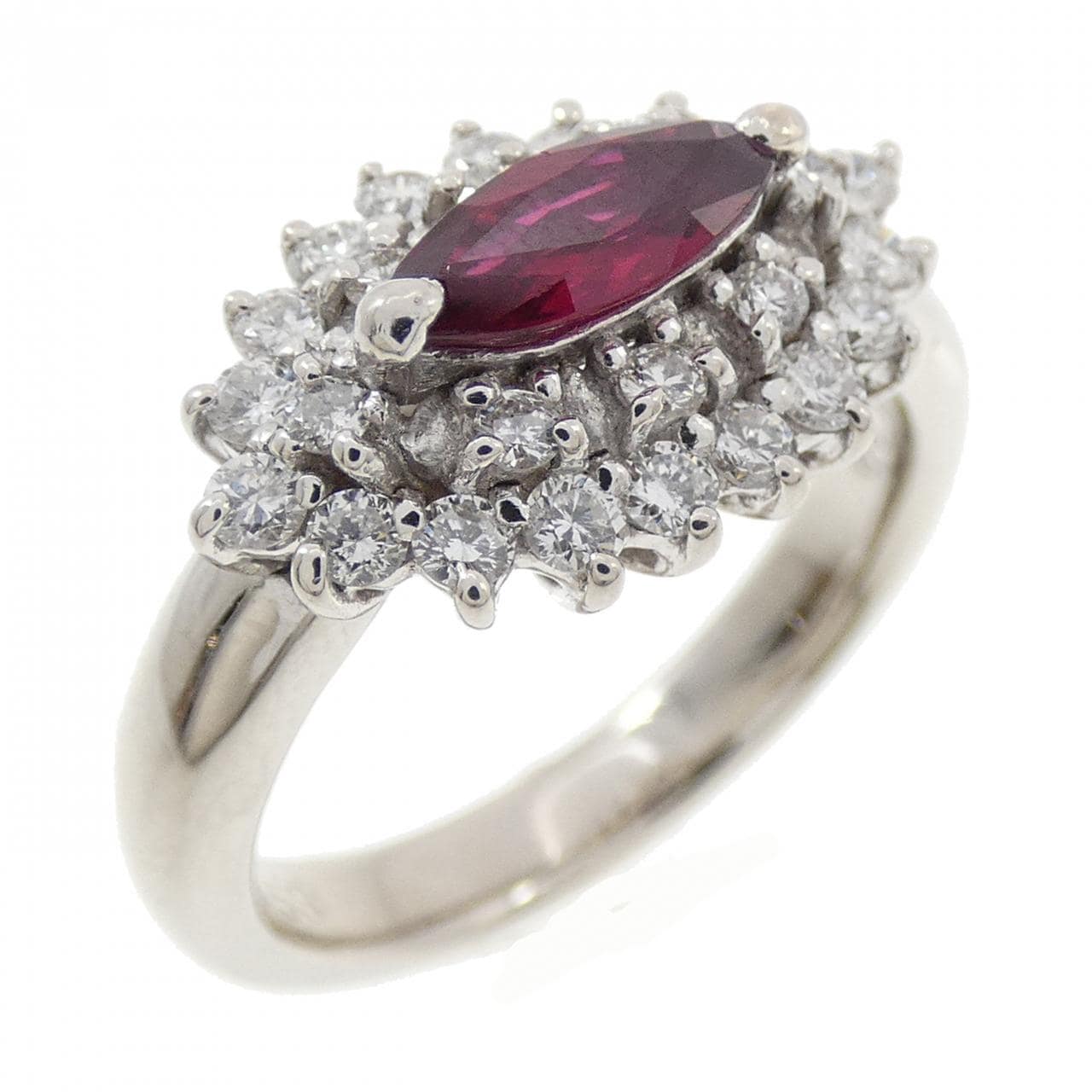PT900 Ruby Ring 0.53CT