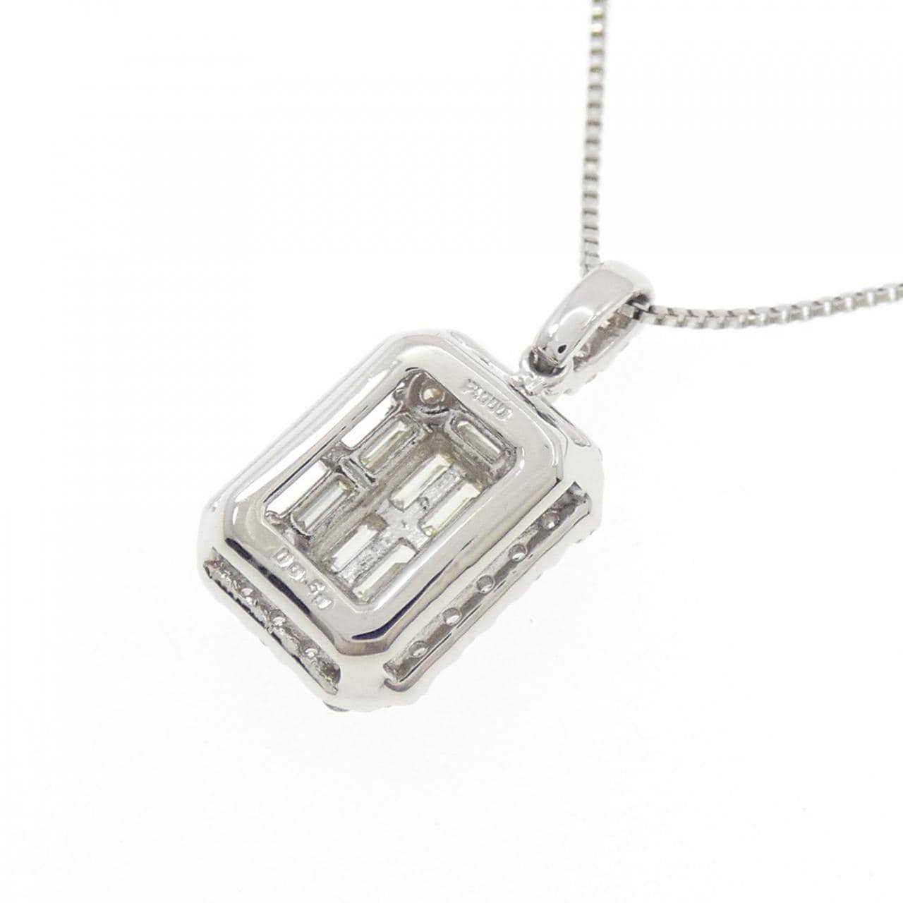 【新品】PT900/PT850 ダイヤモンド ネックレス 0.50CT