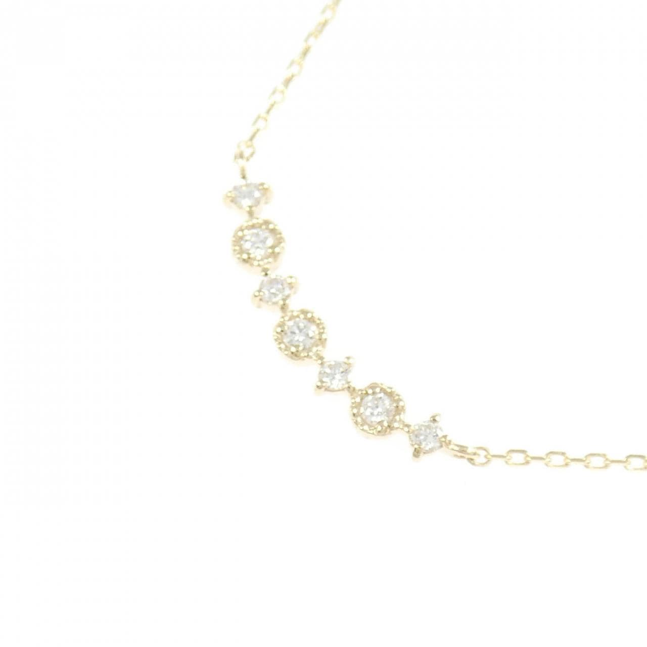 【リメイク】K10YG ダイヤモンド ネックレス 0.10CT