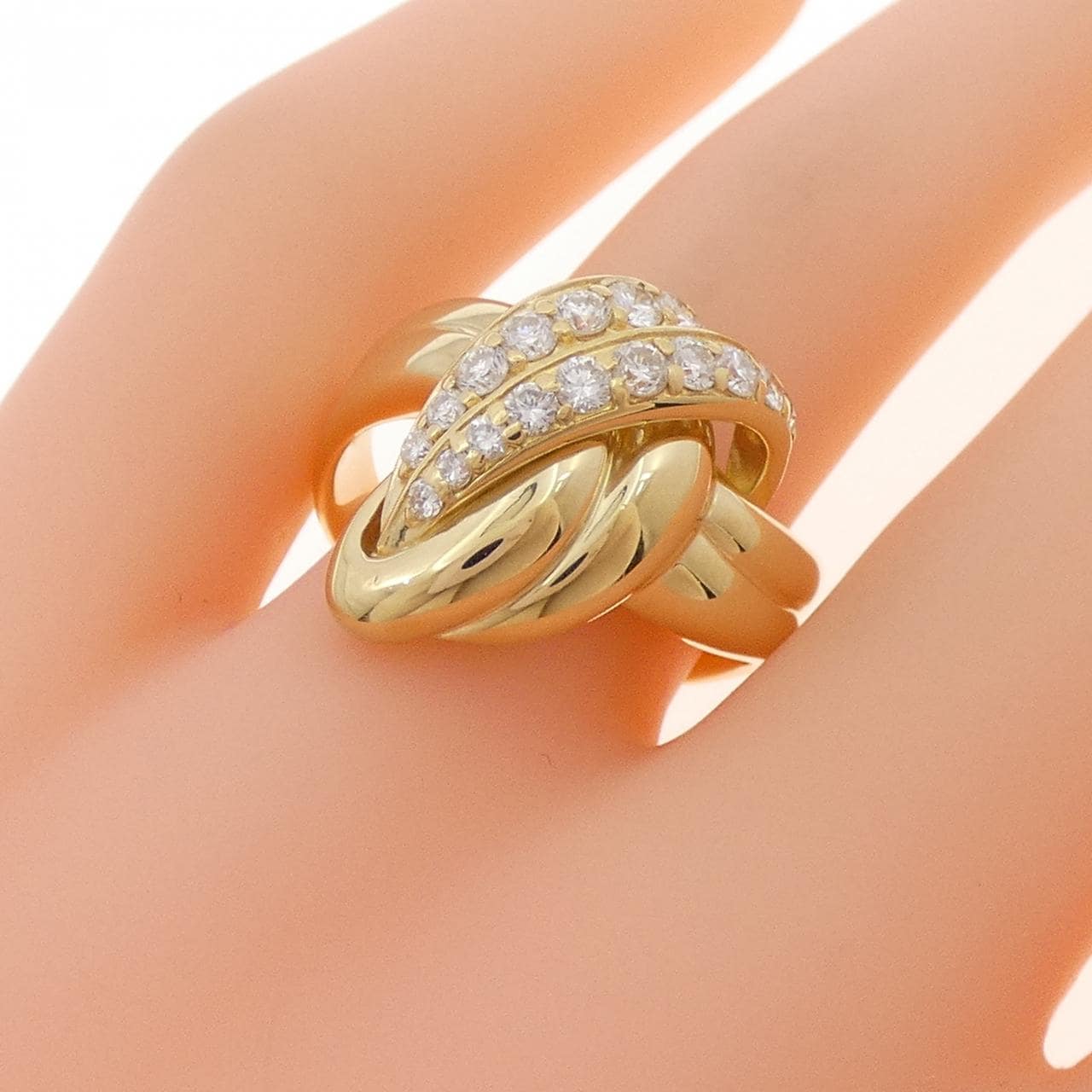 K18YG ダイヤモンド リング 0.52CT