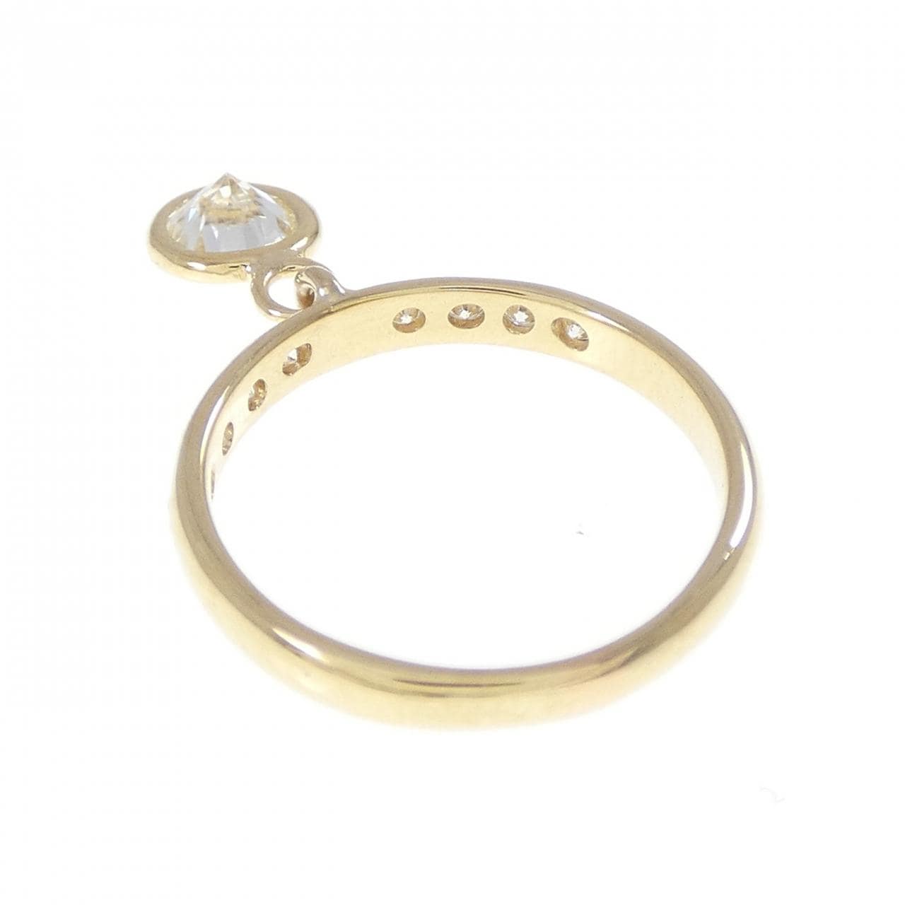 K18YG ダイヤモンド ピンキーリング 0.31CT