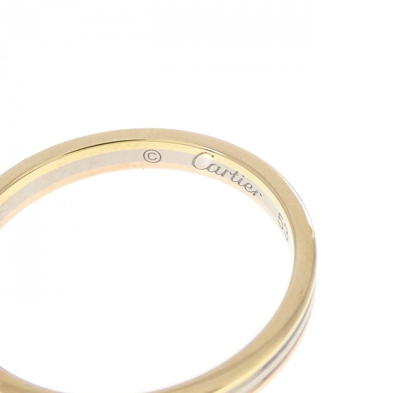 カルティエ スリーゴールドウェディング リング