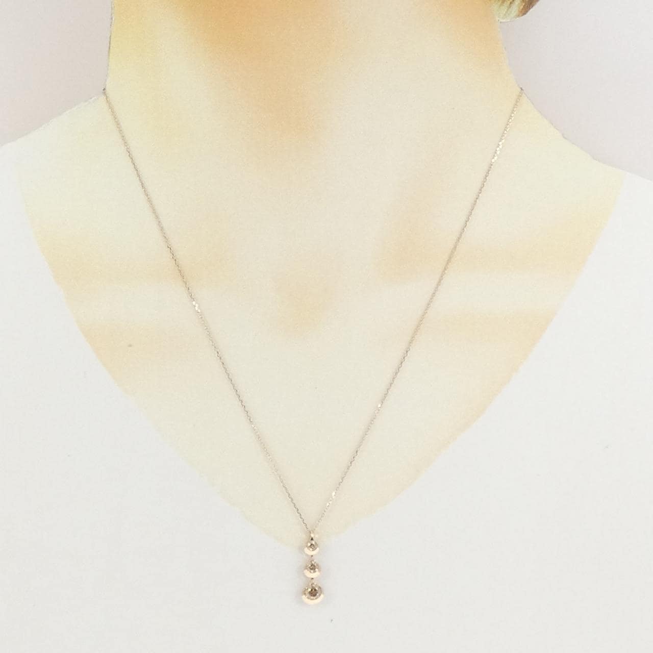 カシケイ 3ドッツ ネックレス 0.50CT