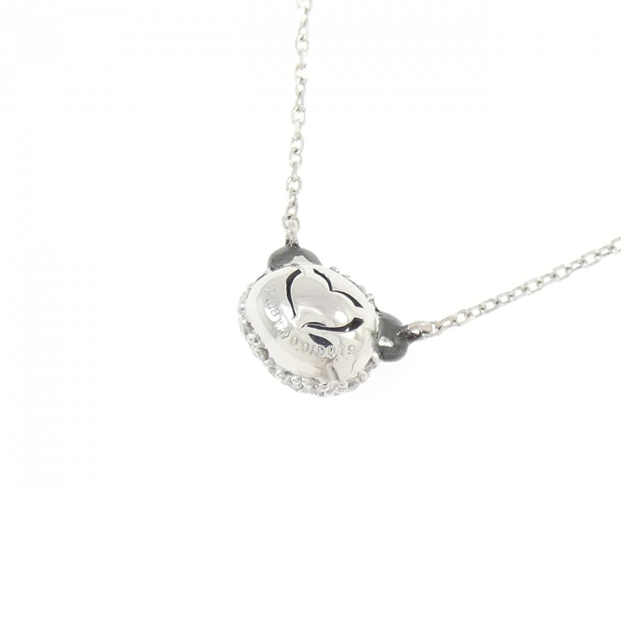 ポンテヴェキオ パンダ ダイヤモンド ネックレス 0.01CT