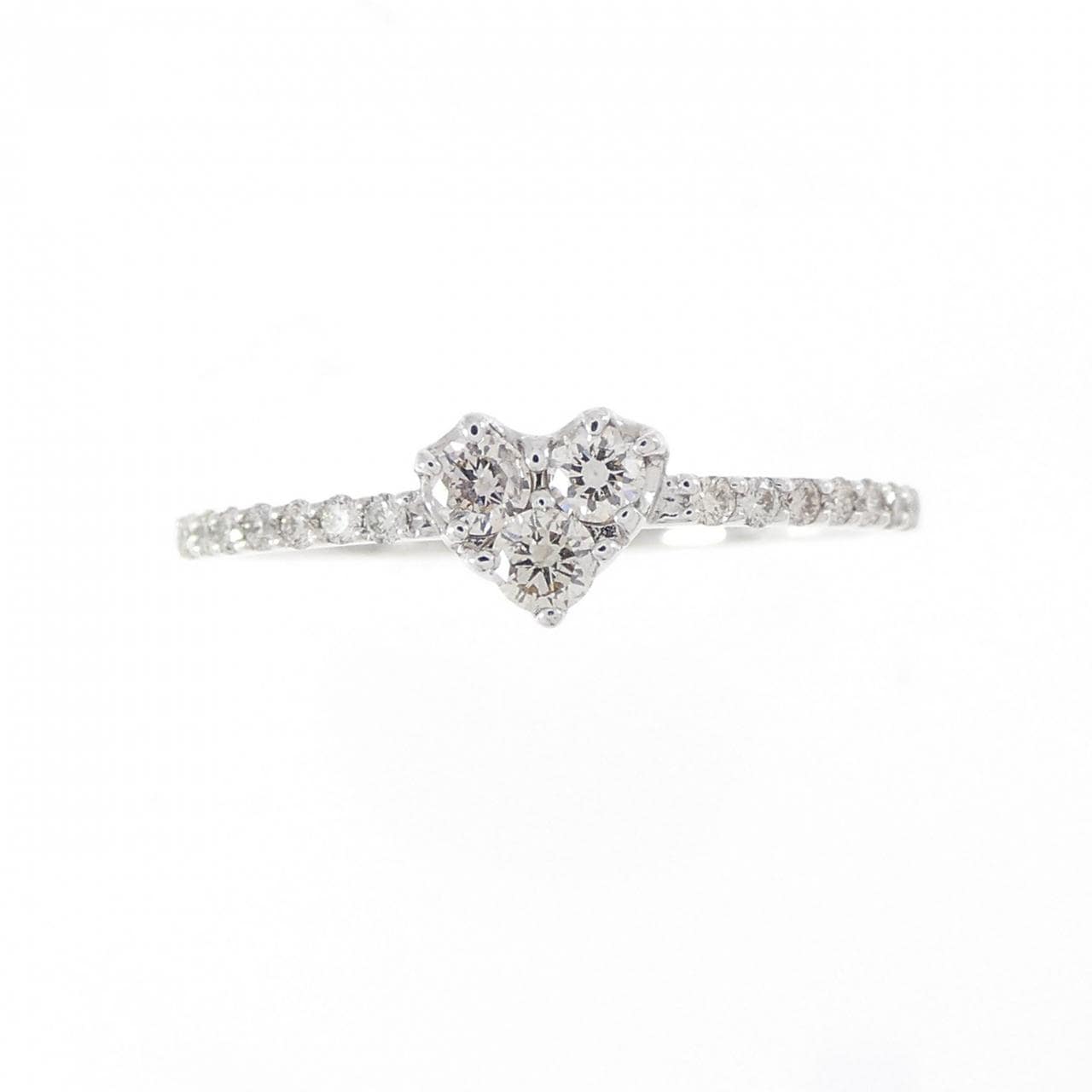 PT950 ハート ダイヤモンド リング 0.23CT