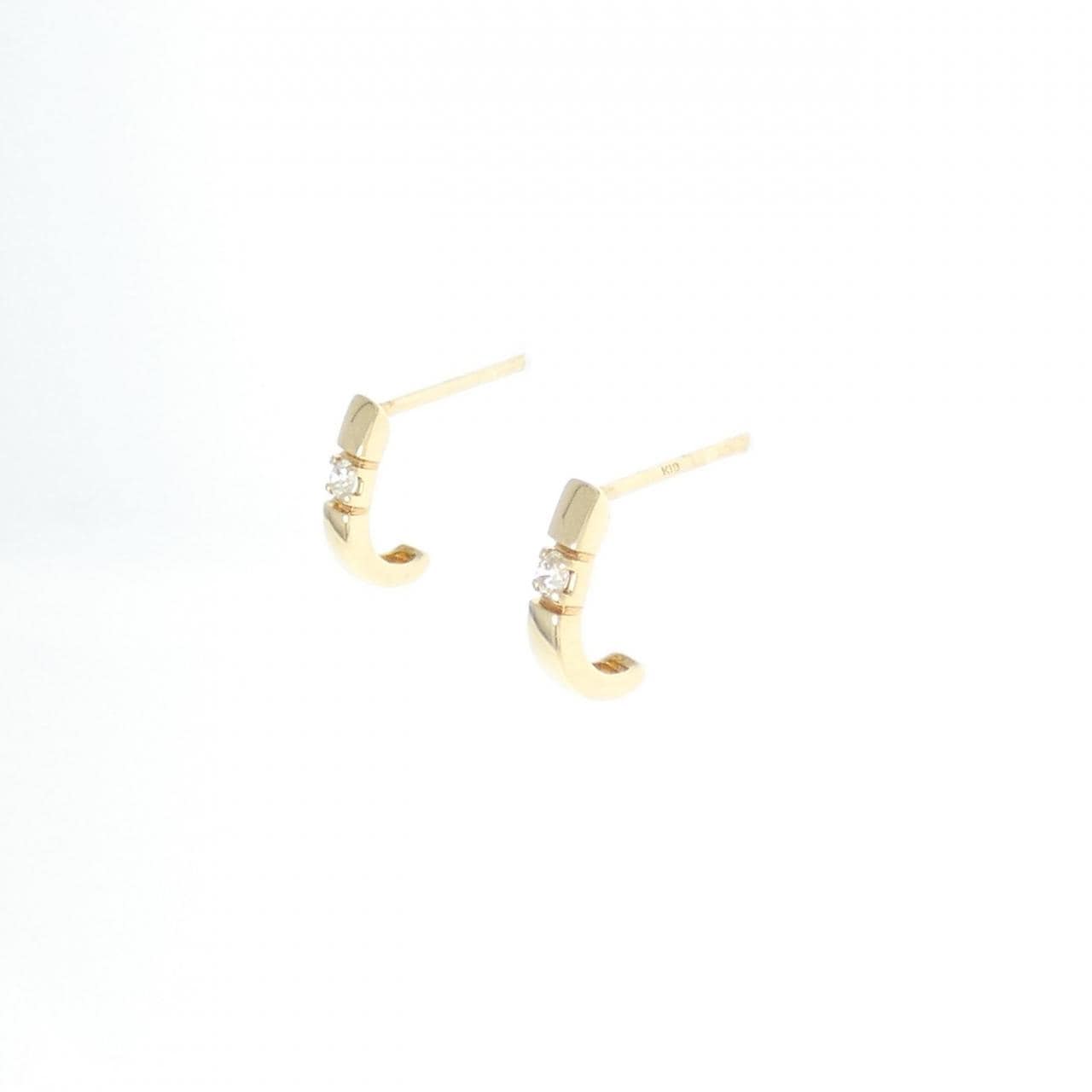 K18YG Diamond earrings