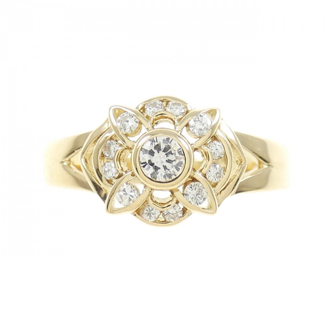 K18YG ダイヤモンド リング 0.22CT