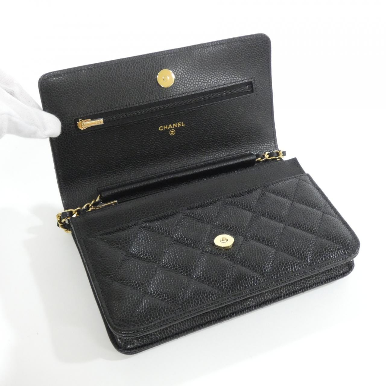 【未使用品】シャネル タイムレスクラシック ライン AP0250 チェーンウォレット