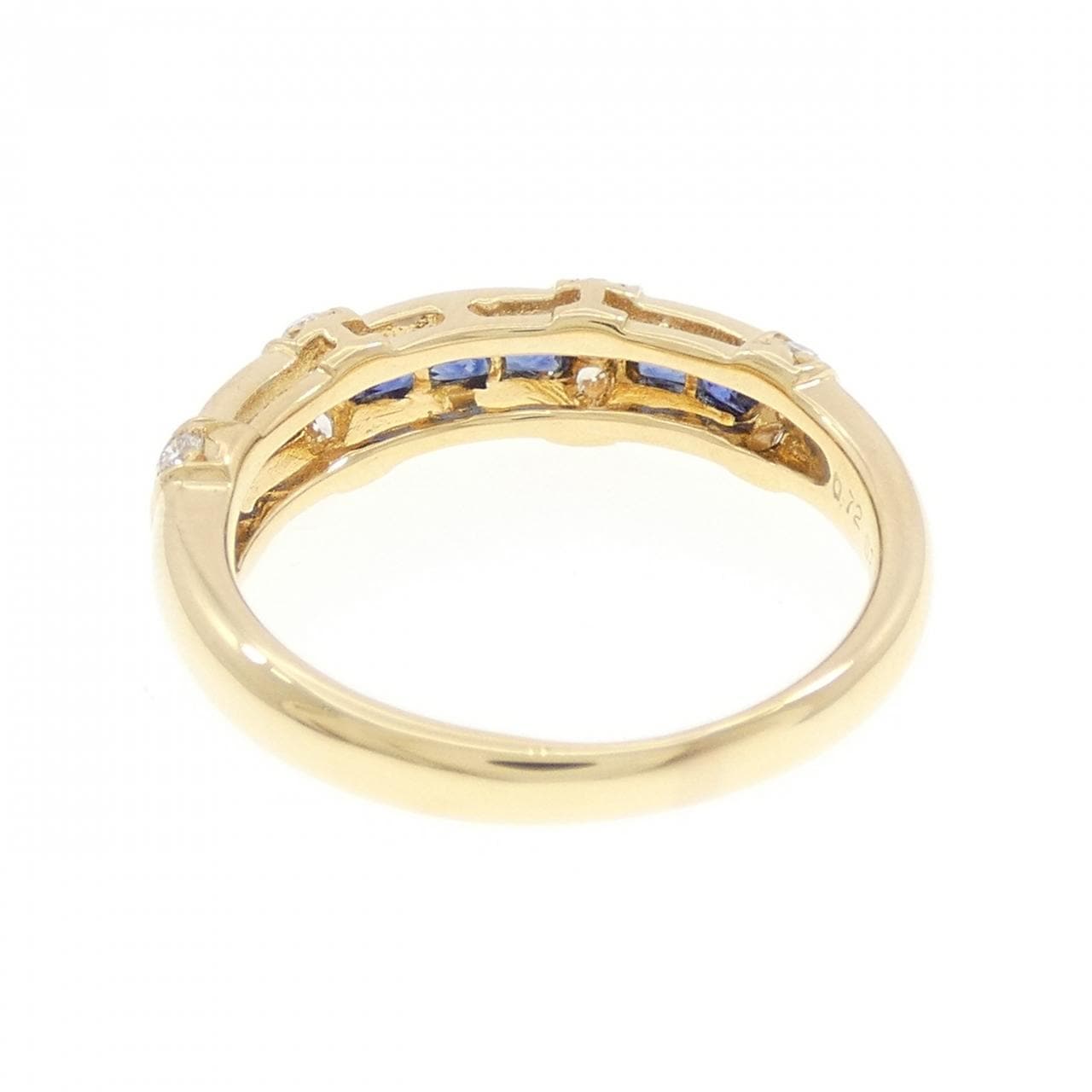 K18YG サファイヤ リング 0.72CT