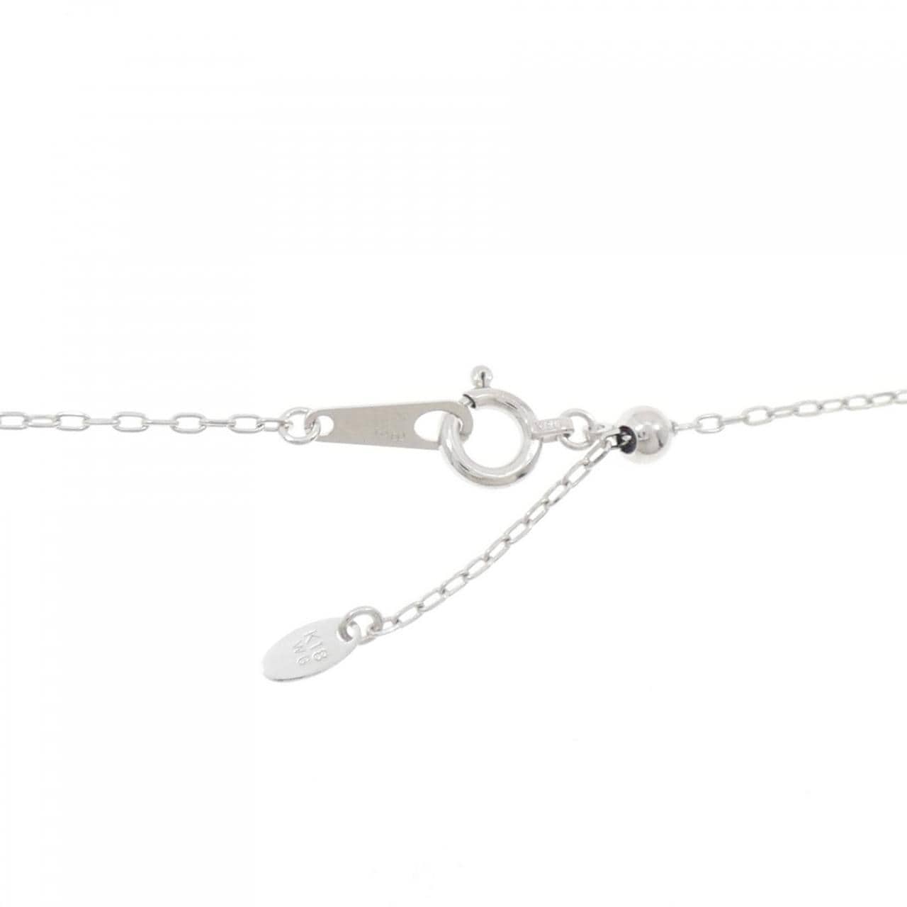 K18WG ダイヤモンド ネックレス 0.050CT