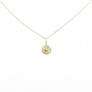 K18YG スマイル ダイヤモンド ネックレス 0.02CT