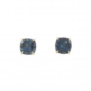 K18YG ブルートパーズ ピアス 7.01CT