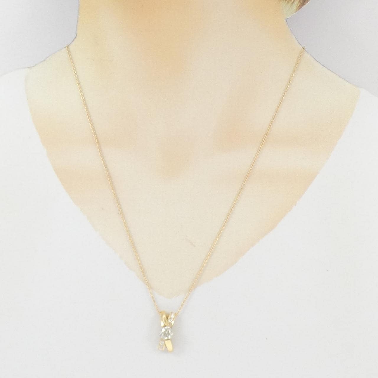 K18YG ダイヤモンド ネックレス 1.070CT