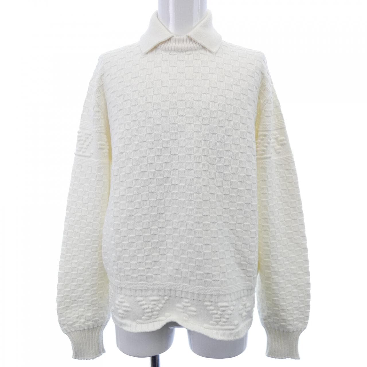 ルイヴィトン LOUIS VUITTON LVダミエウールブレンドプルオーバー HPN63WTZ8 ニット