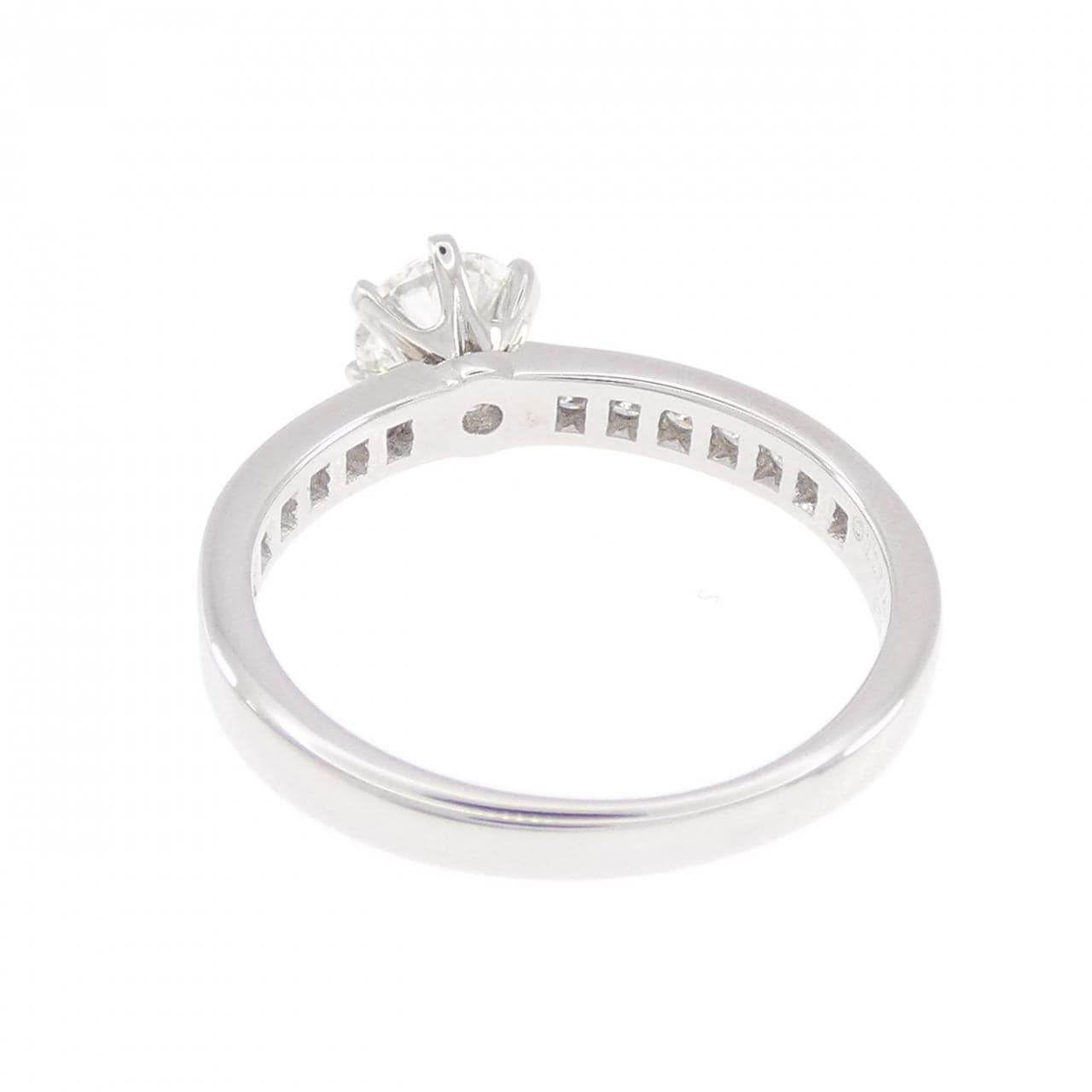 ティファニー ソリティア チャネルセッティング リング 0.54CT