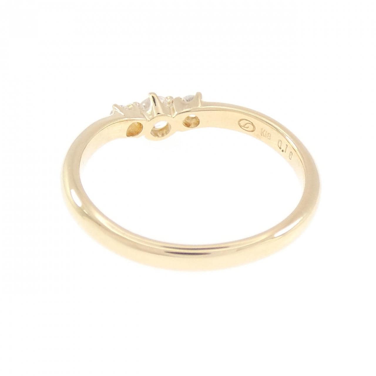 K18YG ダイヤモンド リング 0.16CT