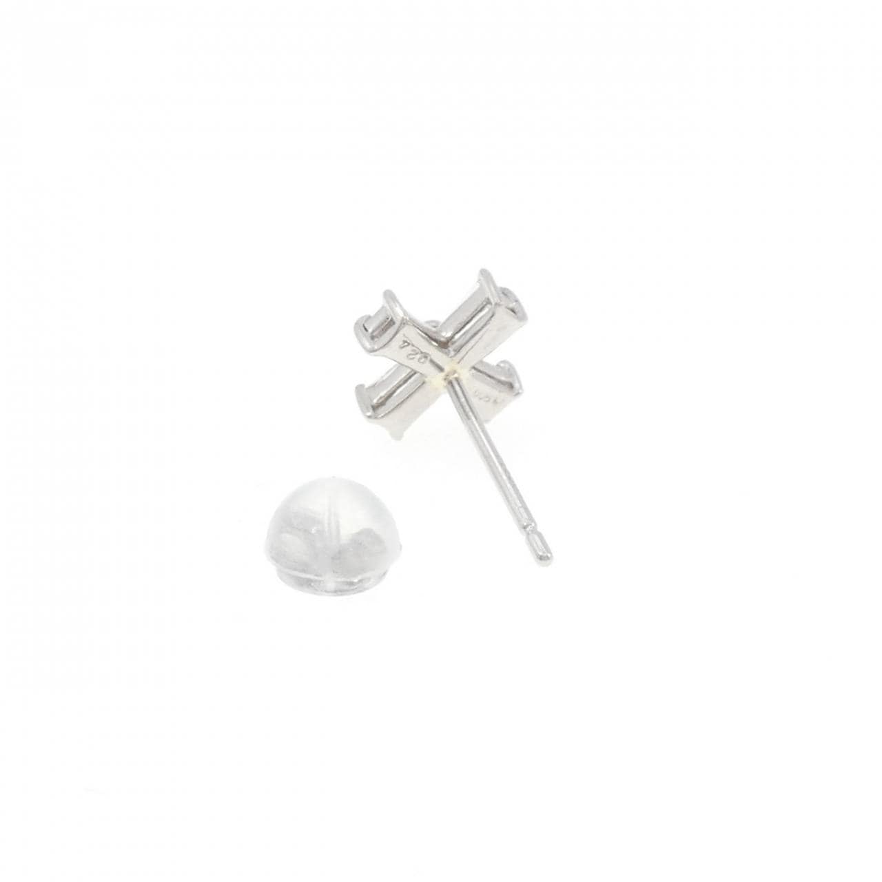 PT900 ダイヤモンド ピアス 0.24CT 片耳