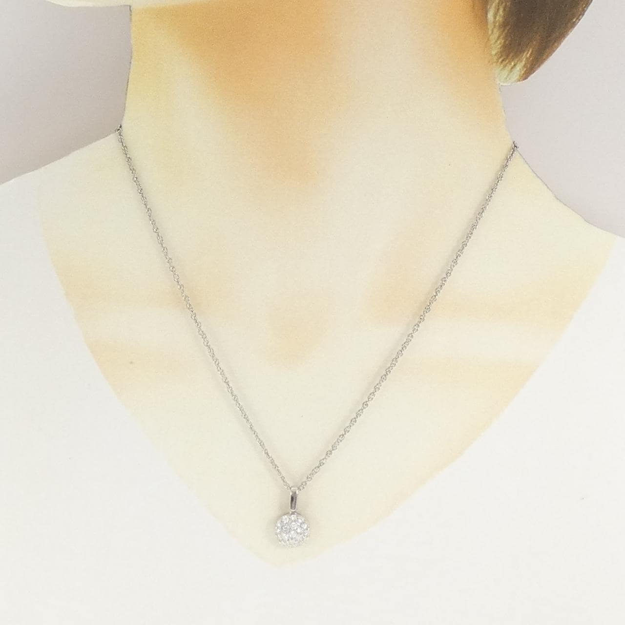 PT900/PT850 ダイヤモンド ネックレス 1.01CT