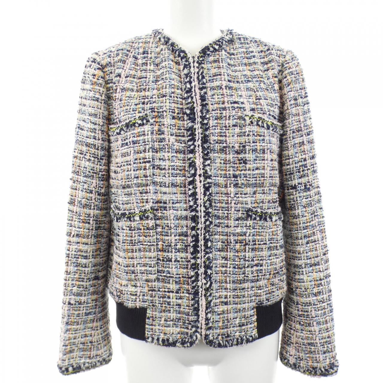 【ヴィンテージ】シャネル CHANEL P22969V13789 04P ノーカラージャケット