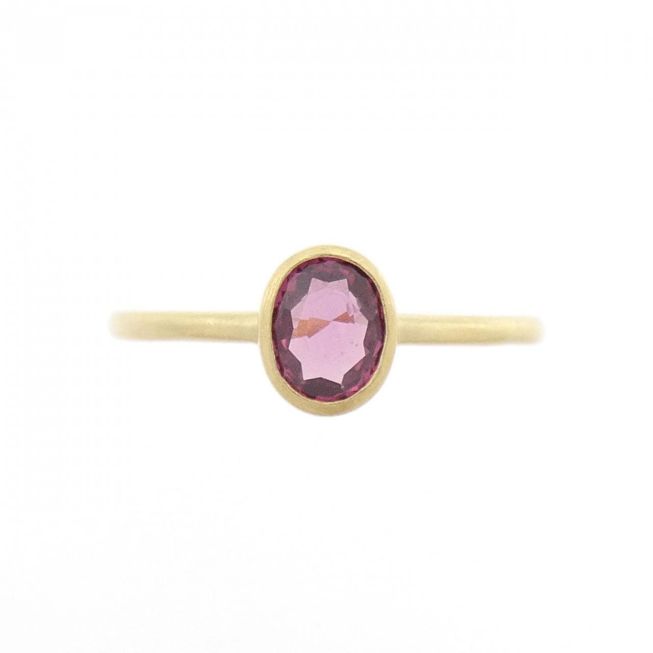 K18YG ガーネット リング 0.50CT