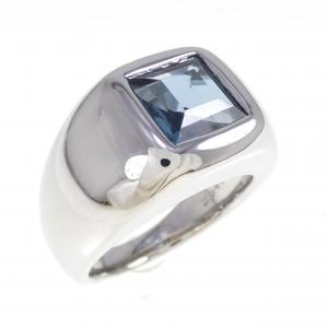 K18WG ブルートパーズ リング 2.546CT